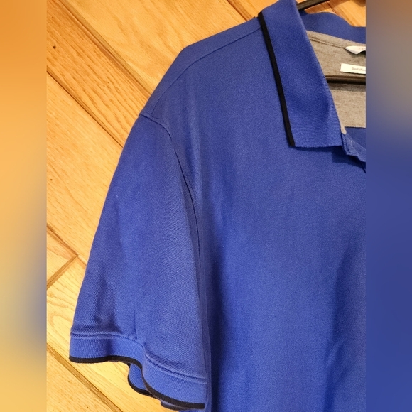 Calvin Klein Slim Fit XXL blue polo - Picture 3 of 12